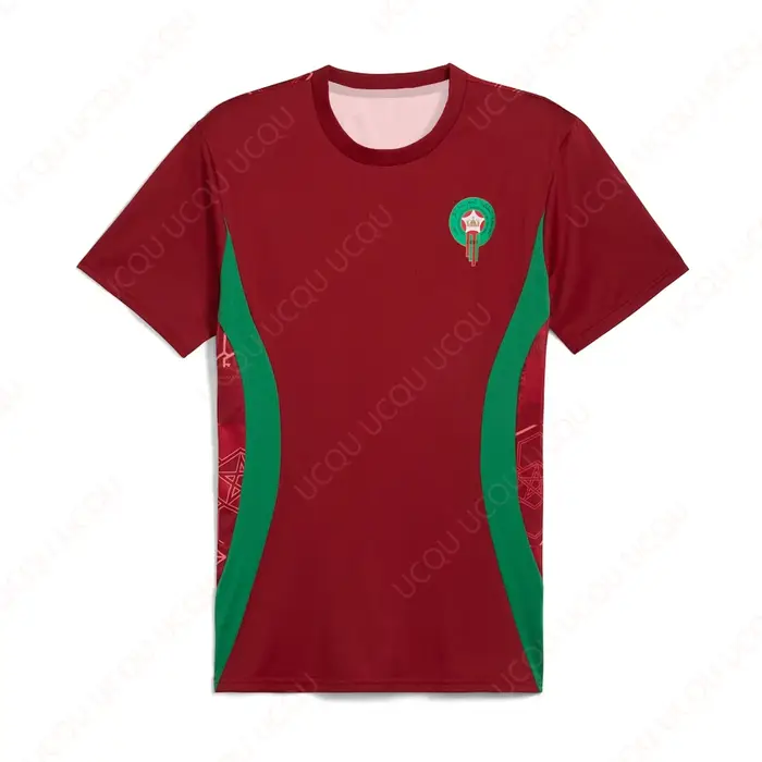 Moto Maroc National Team 2025 Maillot d'extérieur à séchage rapide T-shirt d'été classique décontrac