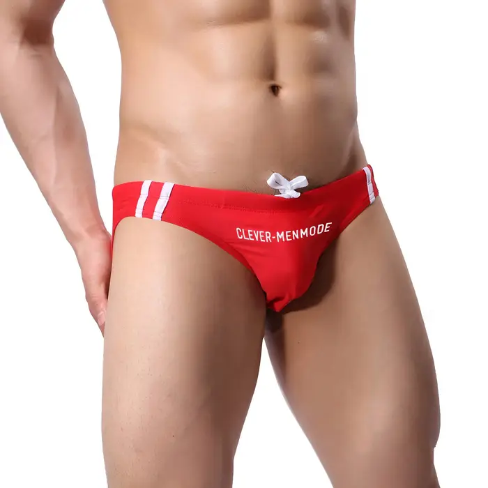 CLEVER-MENMODE Hommes Solide document Slip De Natation Maillots De Bain D'été Beachwear proximité ws