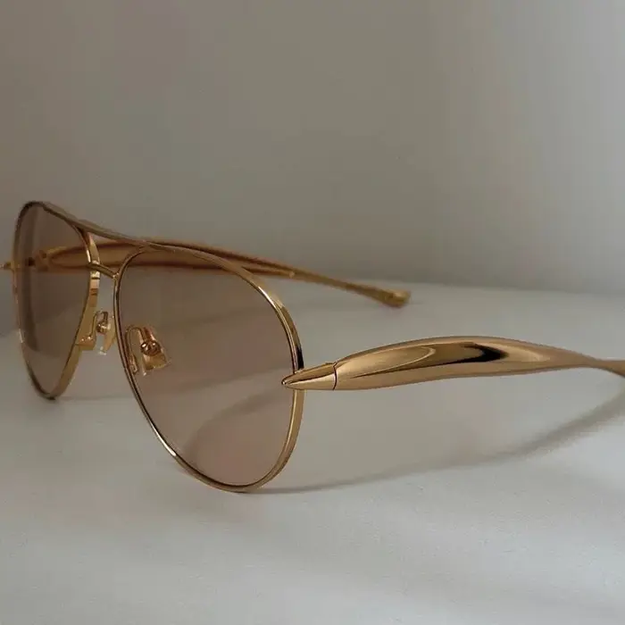 Nouveau y2k Vintage métal pilote lunettes de soleil femmes pour hommes lunettes de soleil Punk popul