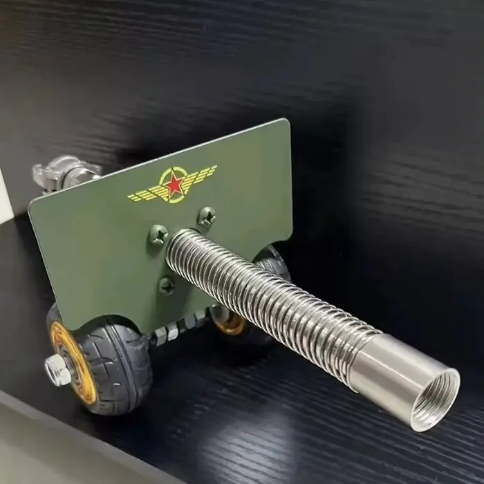 Mini modèle artisanal d'artillerie italienne en acier inoxydable, lanceur de pétards, pour collectio