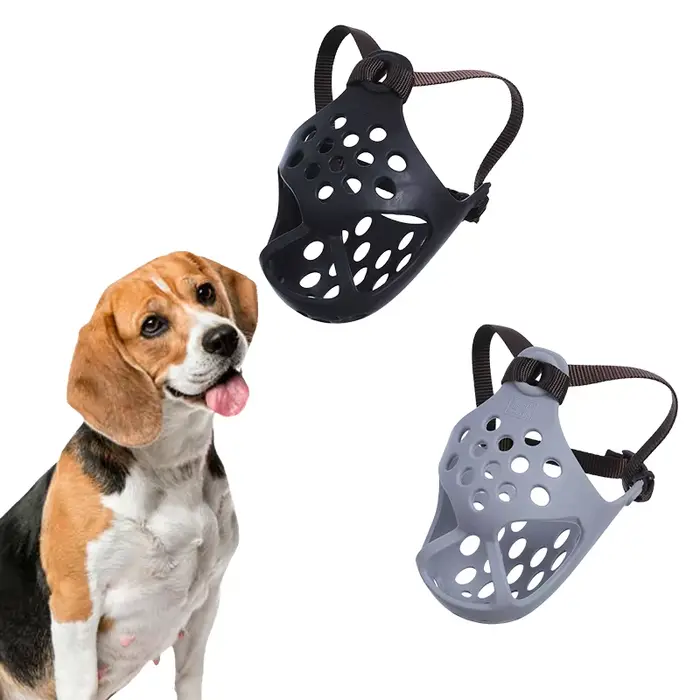 Muselière pour chien à museau court vérifiée vétérinaire – Conception en maille respirante pour bouledogues français