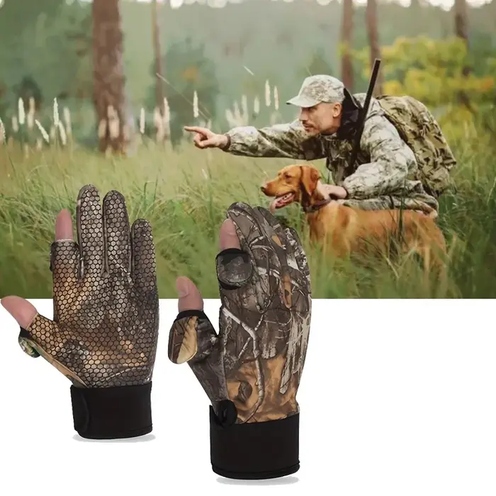 Gants de chasse automne hiver montagne antidérapants protection complète pêche escalade