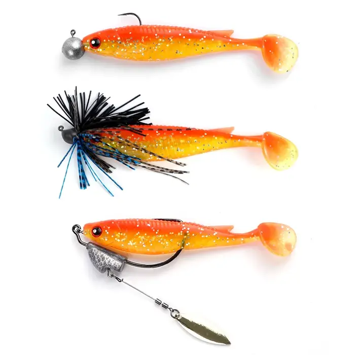 Noeby – Leurre souple en Silicone, 16 pièces, 10cm, 8g, queue de pagaie, Jigging, Wobblers, Drive Sh