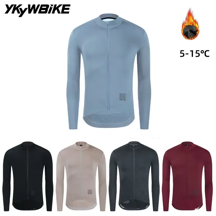 Ykywbike – maillot de cyclisme d'hiver pour hommes, vêtements de vélo en polaire thermique, vtt, man