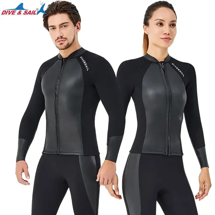 Combinaisons hauts et bas pour hommes/femmes, veste en néoprène, leggings, gilet pour la natation, l