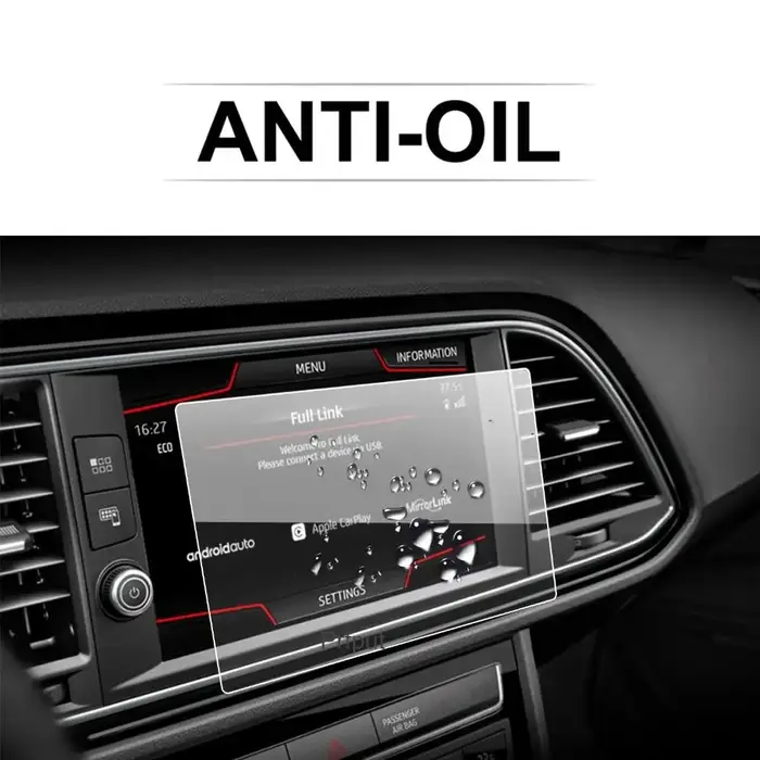Protecteur d'écran de voiture pour Leon x-parience 8 pouces 2017, Navigation GPS, affichage central 