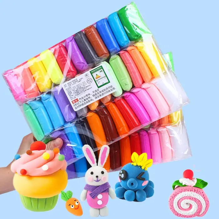 Argile sèche à l'air 36 couleurs, pâte à modeler magique Ultra légère avec outils, pâte à modeler, e
