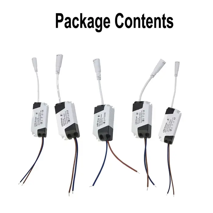 Alimentation LED DC 12-24V, courant constant 265mA, 3W 6W 12W 18W 24W, pour panneaux LED