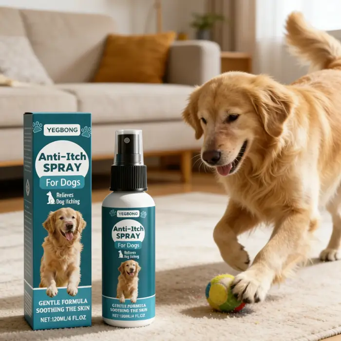 Spray anti-démangeaisons YEGBONG pour chiens et chats, hydratant longue durée, soulage la peau sèche