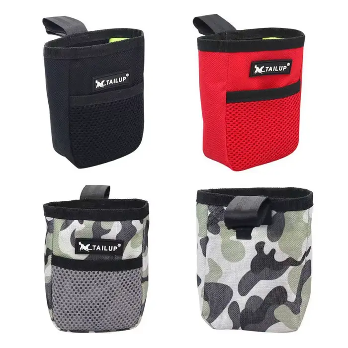 Sac de friandises pour chiens VZZ en tissu Oxford pour promenades et entraînements obéissance agilité compétitions sac de déchets poche récompense occasionnels pour animaux de compagnie