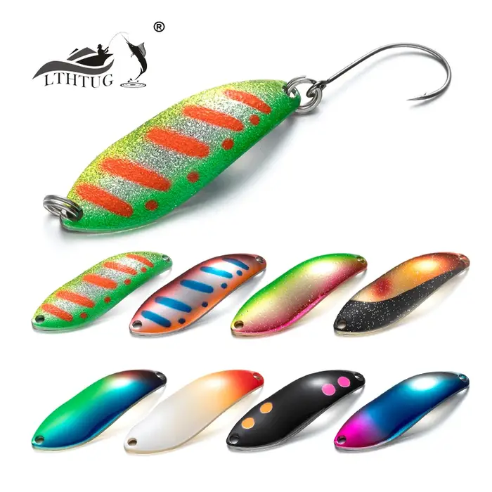 LTHTUG Peche BUX SPOON 3.8g cuillère appât Spinnerbait cuivre métal leurres