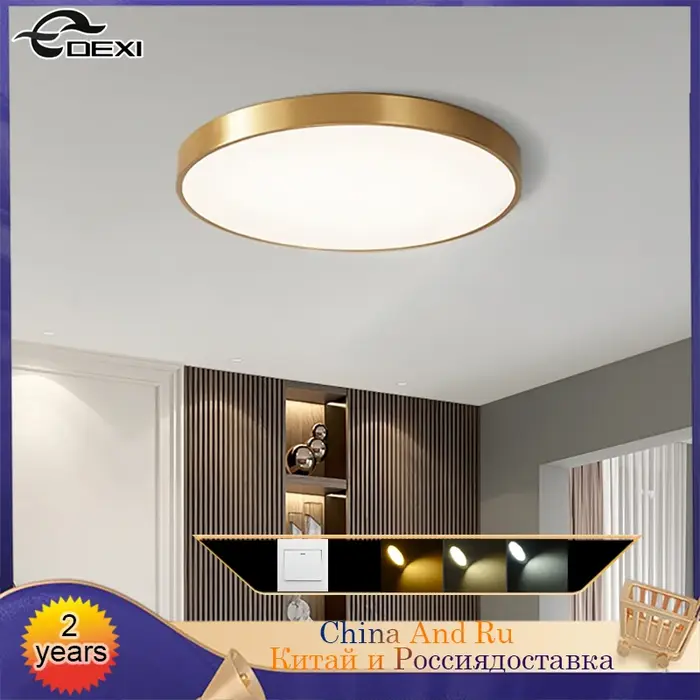 Plafonnier LED Circulaire Rétractable au Design Moderne, Éclairage d'Nik, Luminaire Décoratif de Pla