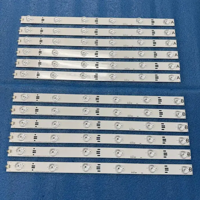 Bande LED (12) pour GRUNDIG 49CLE8475BL 49CLE8475SL 49VLE7520BL 49VLE7525BP 49VLE810BL 49VLE822BL 49