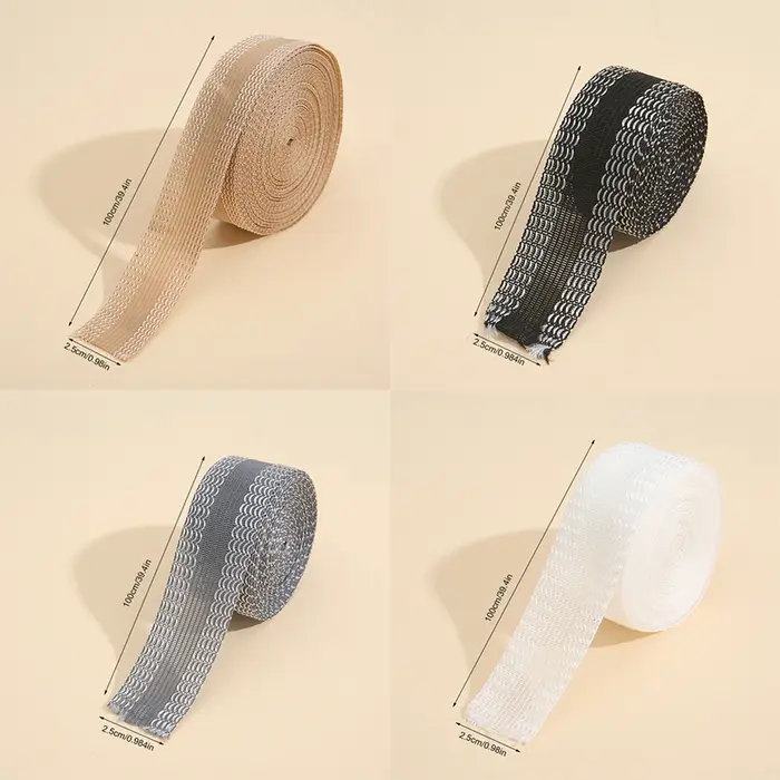 Tissu de couture DIY auto-adhésif thermocollant pour la réparation et l'abréviation des bords de pan