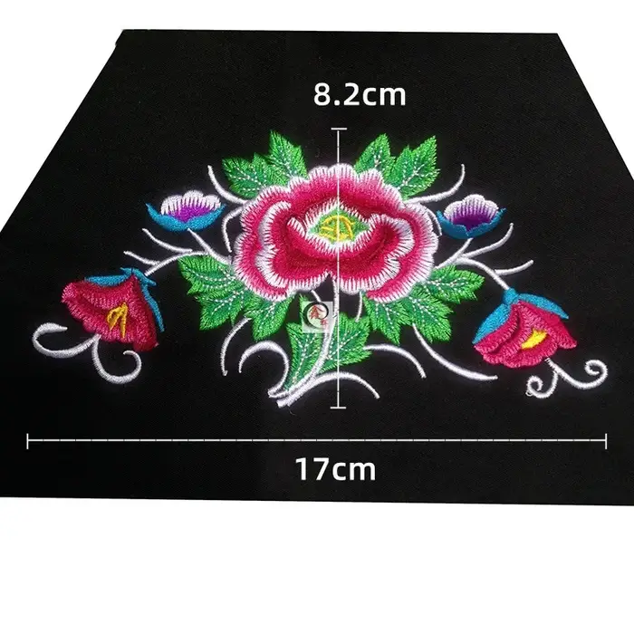 Patchs de broderie pour vêtements de bricolage, applique à coudre, patch fait main, 1 pièce