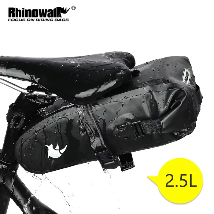 Rhinowalk Sac de Selle de Vélo, Entièrement Étanche pour le Cyclisme, VTT, Outils de Réparation de R