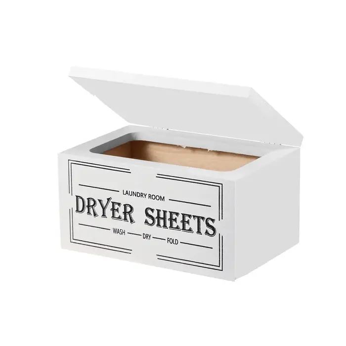 Distributeur de feuilles de séchage en bois rustique, anti-poussière, avec couvercle, grande capacit
