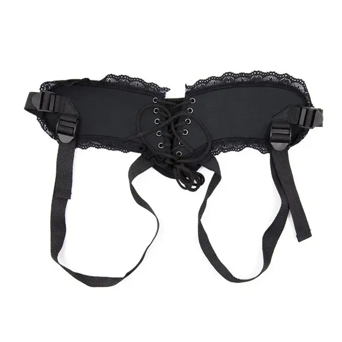Pénis à sangle portable tressé en dentelle pour stimulateur de point G lesbiennes, pantalons en dentelle, culottes à sangle sur godes, jouets sexuels pour femmes