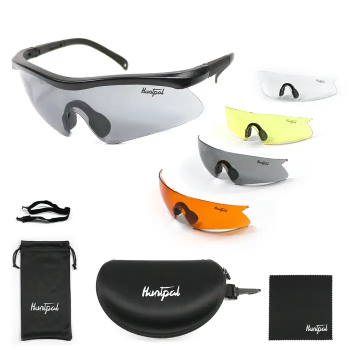 Kit lunettes airsoft tactiques 4 verres pour tir, randonnée et jeux outdoor sécurisés