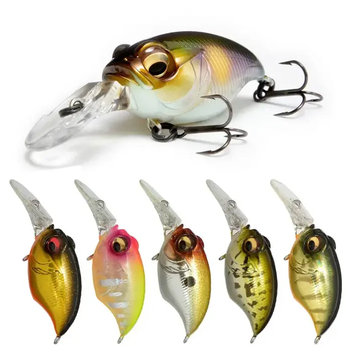 Haute qualité Wobbler leurre de pêche conception japonaise bruit manivelle 6g 42mm flottant manivell