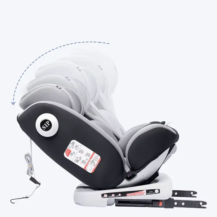 AP02 KL005 Siège auto bébé siège enfant rotatif à 360° avec ISOFIX et position de repos, groupe 0+1/