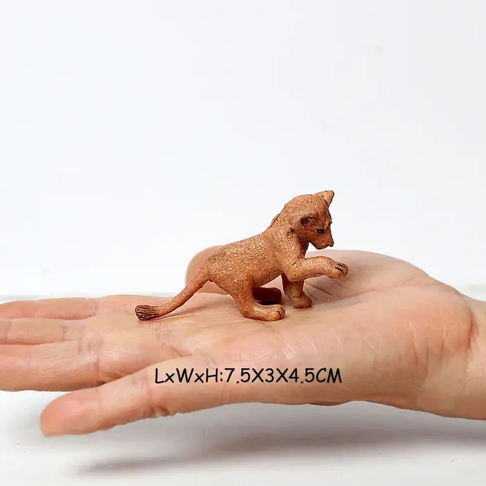 Figurines de Lion, Jouets Animaux Sauvages de la Jungle, Lionnet, Lionne, Figurines d'Action, Jouets