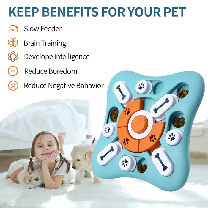 Jouets de puzzle de friandises pour chiens d'entraînement au qi pour une stimulation interactive et mentale