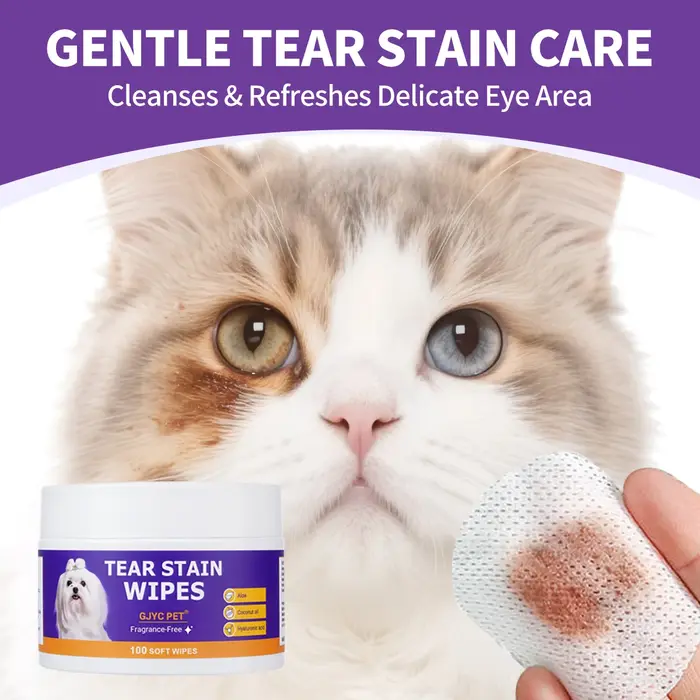 Lingettes pour les yeux des animaux de compagnie