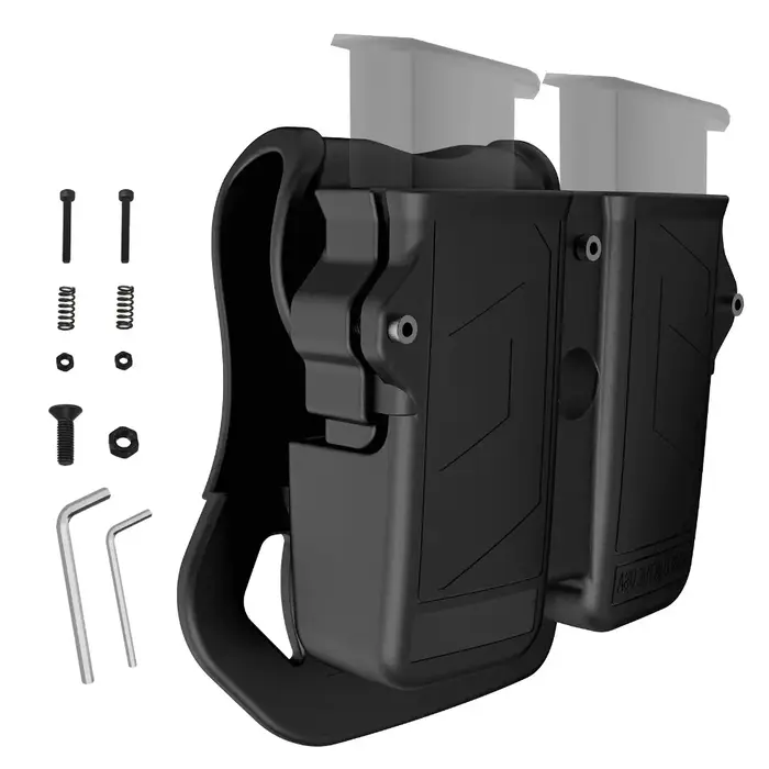 Double support universel pour 9mm 10mm.40.45 pile pistolet Magazine étui pochette porte-pistolet 92A