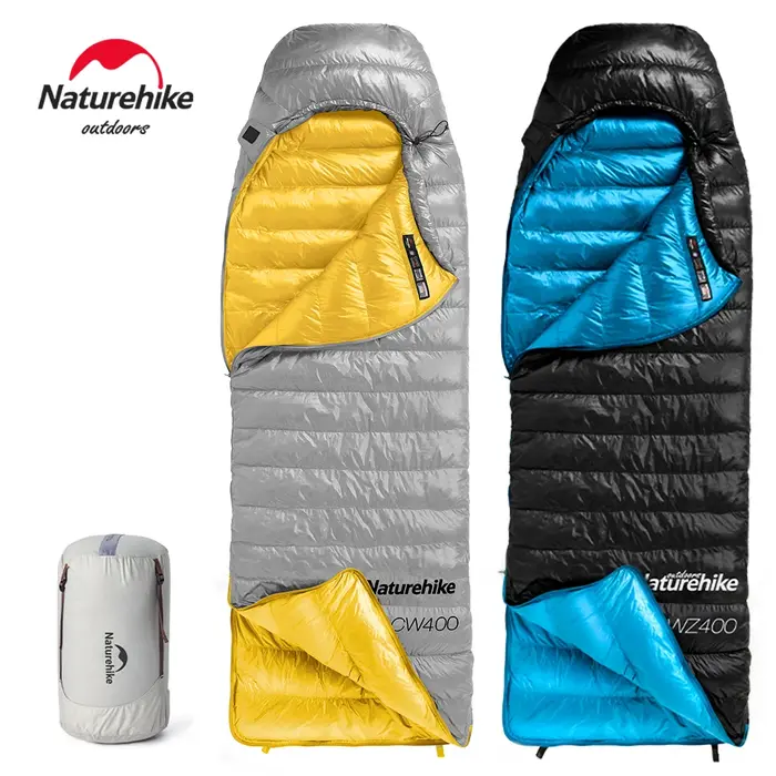 Sac de couchage hiver léger 650FP CW400 ultraléger imperméable pour randonnée et camping