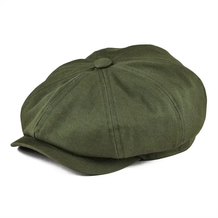 Casquette Gavroche BOTVELA en Coton Sergé pour Homme, Chapeau à Huit Panneaux pour Femme, Casquettes