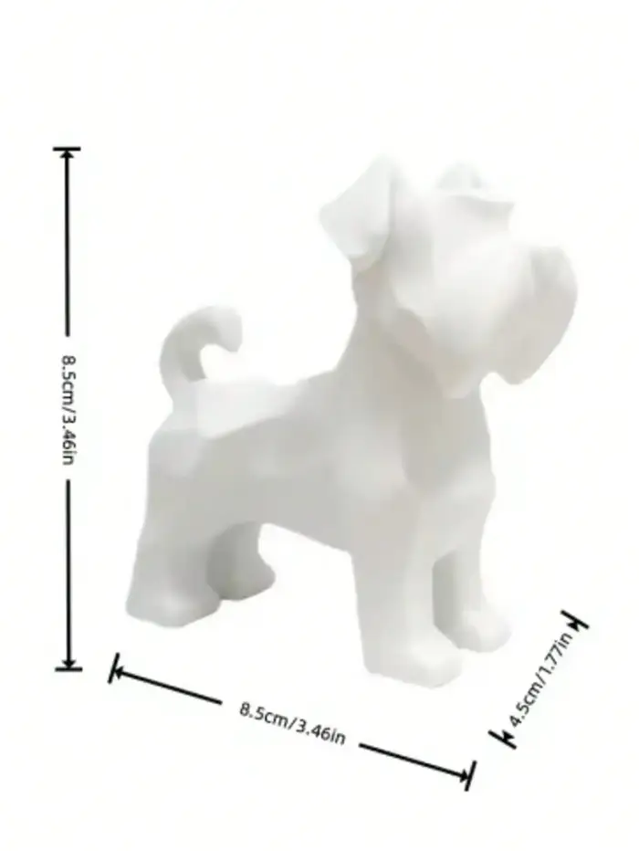 Figurines de chiens Schnauzer, statues de chiens en résine, ornements de bureau minimalistes, décora