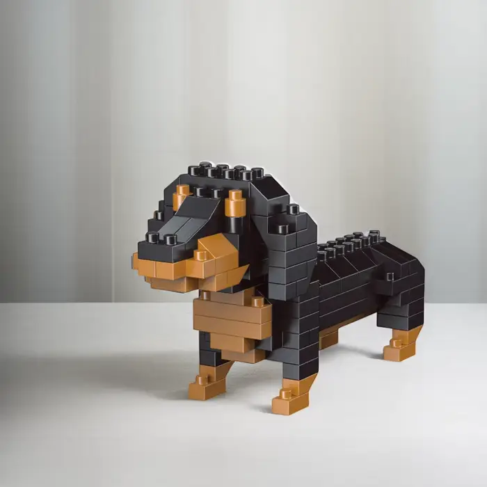 Blocs de construction Teckel détaillés et réalistes jouet pour adultes enfants occasions spéciales