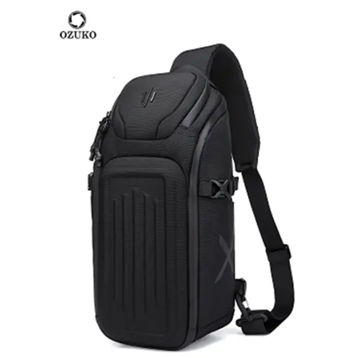 OZUKO-sacs de messager pour hommes, sac de poitrine antivol de bonne qualité, sac à bandoulière mult