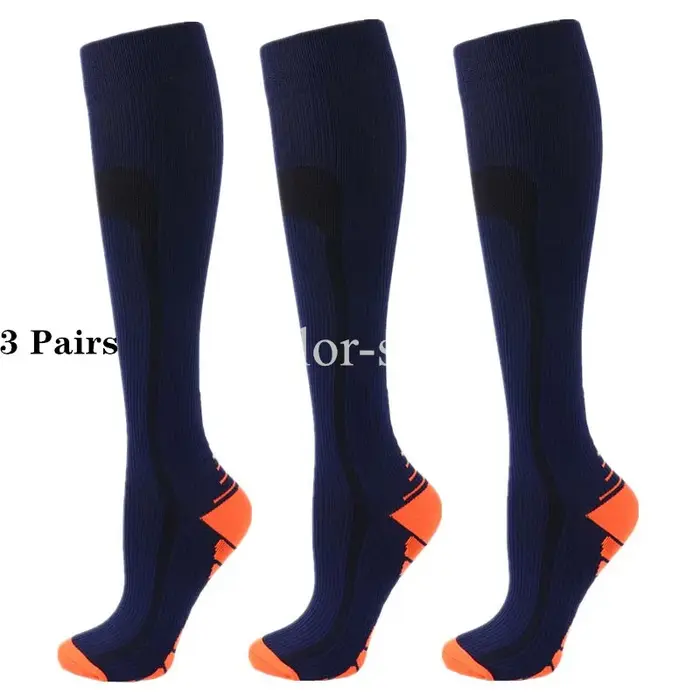 Bas de contention 3 paires pour varices chasse randonnée marathon voyage grossesse homme femme
