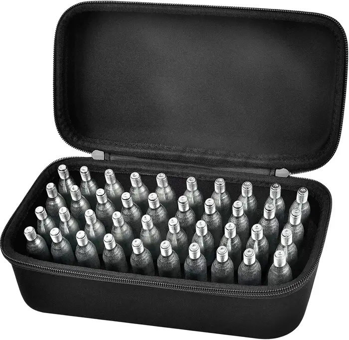 Étui organisateur de cartouches CO2 N2O uniquement compatible avec Crosman Umarex Daisy Leland, boît