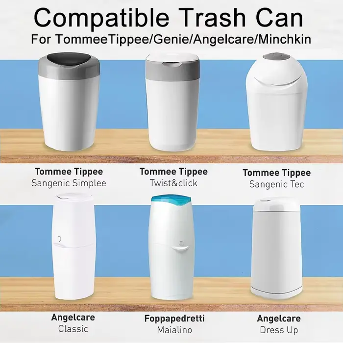 Recharges de seaux à couches multicolores pour Tommee Tippee Sangenic Simplee ou Twist & click pour 