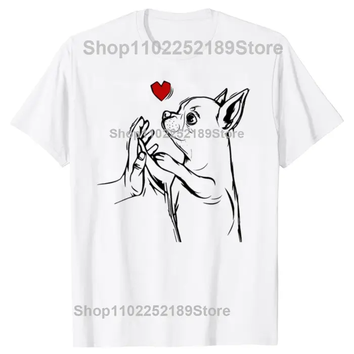 T-shirt graphique drôle Chihuahua Dog Lover pour hommes et femmes, T-shirt décontracté, 100% coton, 