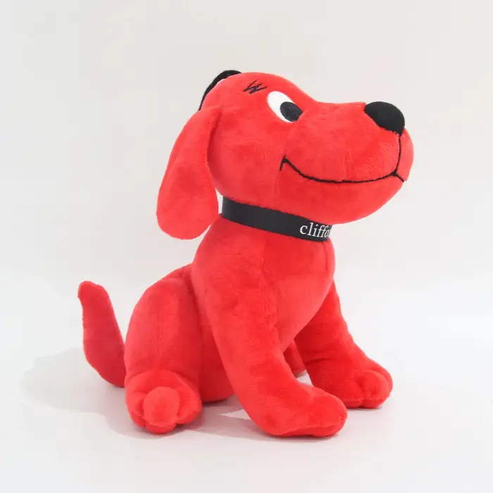 Kawaii Clifford le grand chien rouge en peluche poupée dessin animé en peluche mignon Clifford doux en peluche poupée jouet de noël cadeau pour les filles