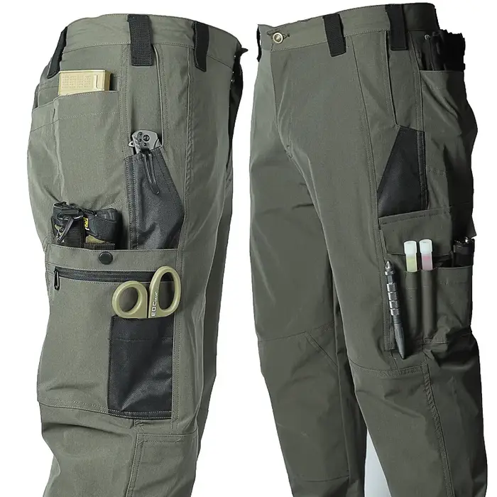 Pantalon tactique léger stretch séchage rapide résistant eau chasse pêche randonnée