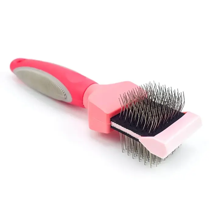 Double face tondeuse à poils d'animaux peigne brosse chien chat