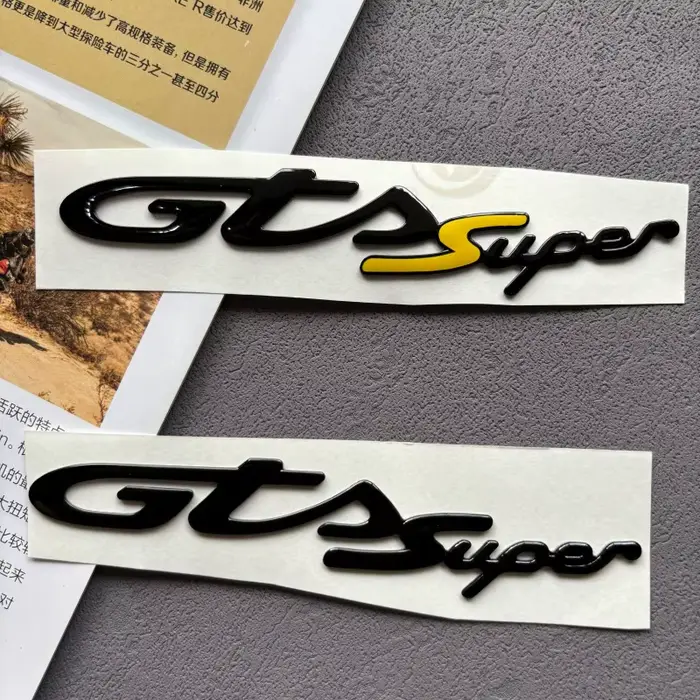 Adhésif souple 3D pour moto, pour Vespa Piaggio GTS300 GTSsuper, étiquette autocollante avec LOGO ét