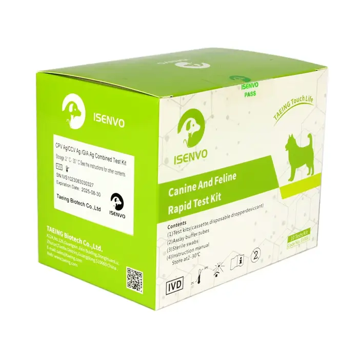 Kit de test de chlore pour chiens et chiots, test canin à domicile, CPV + CCV + GIA Ag, 10 pièces
