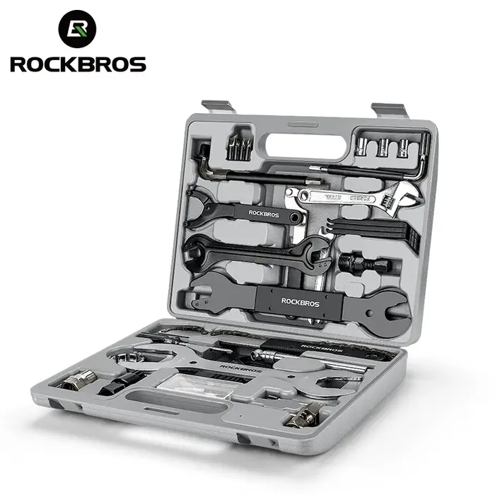 ROCKBROS – ensemble d'outils de vélo, boîte d'outils de cyclisme, vélo professionnel multifonction, 