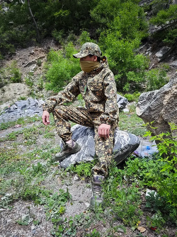 Combinaison tactique camouflage russe ATFG EMR été pour chasse extérieure avec veste à capuche