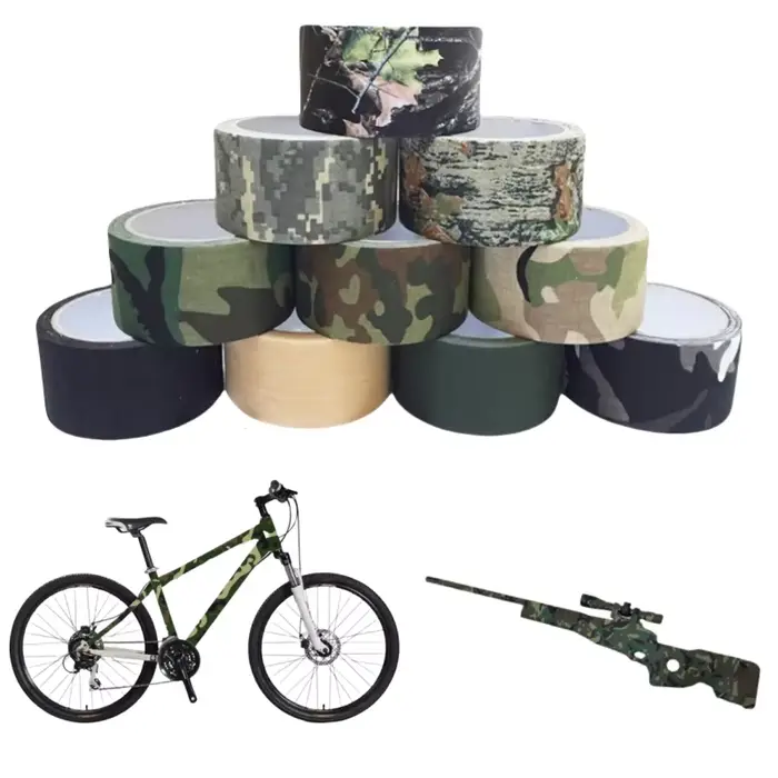 5M/10M Multi-functional Camo Tape Self-adhesive Camouflage Hunting Paintball Air