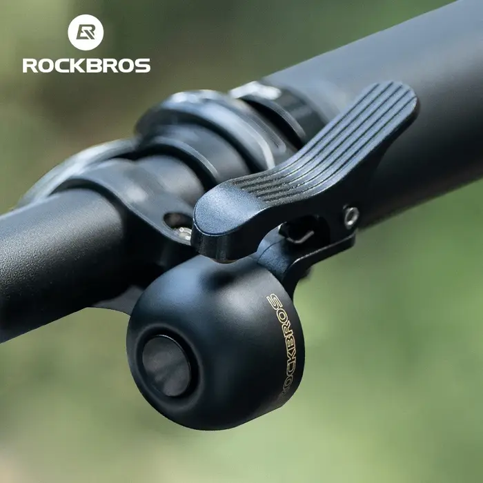 ROCKBROS – sonnette de vélo, klaxon, guidon, appel de vélo, anneau en alliage, son clair, alarme d'a