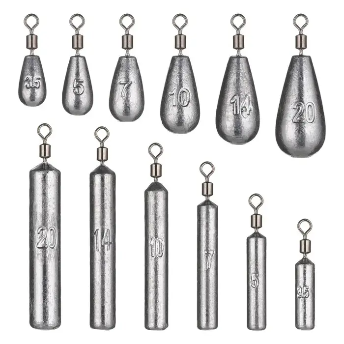 Poids en forme de goutte d'eau pour la pêche à la carpe, accessoire pour appât, 3.5g, 5g, 7g, 10g, 1