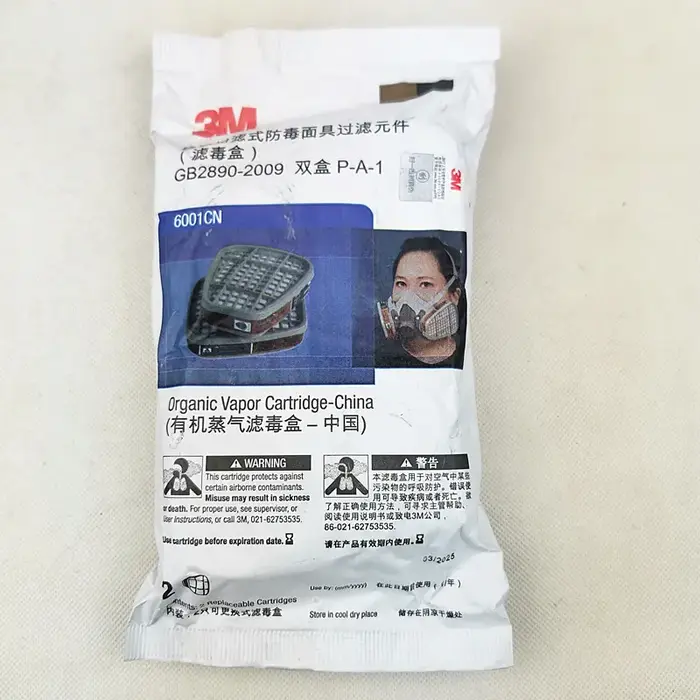 Filtre à cartouche 3M 6001 6002 6003 6004 6005 6006 compatible avec les masques 3M 6200 7502 6800 po