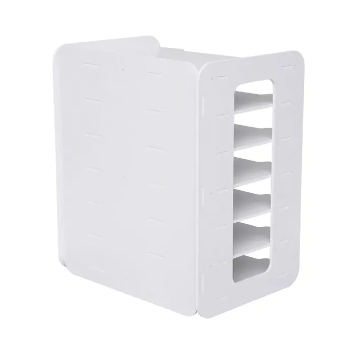 Boîte de Rangement Horizontale en PVC à 7 Couches, Grand Espace de Stockage, pour le Bureau et la Ma